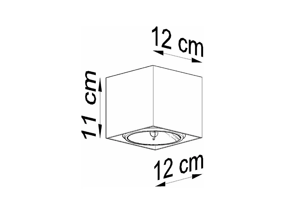 Plafonnier Blackhole gris