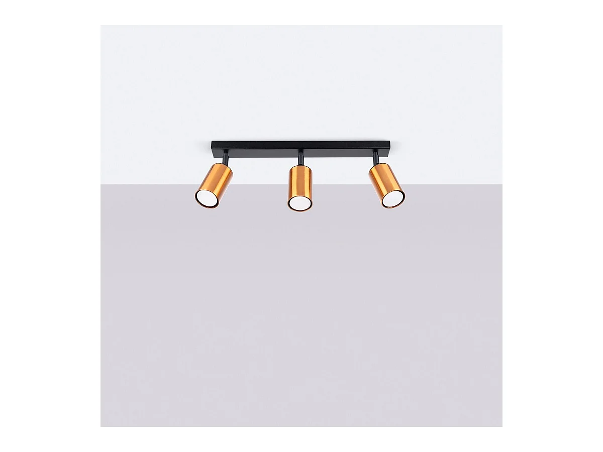 Plafonnier Vespera 3 noir-cooper