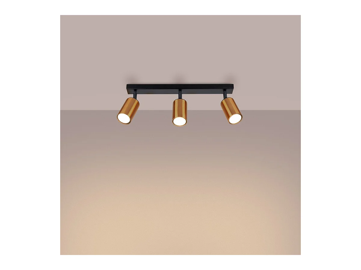 Plafonnier Vespera 3 noir-cooper