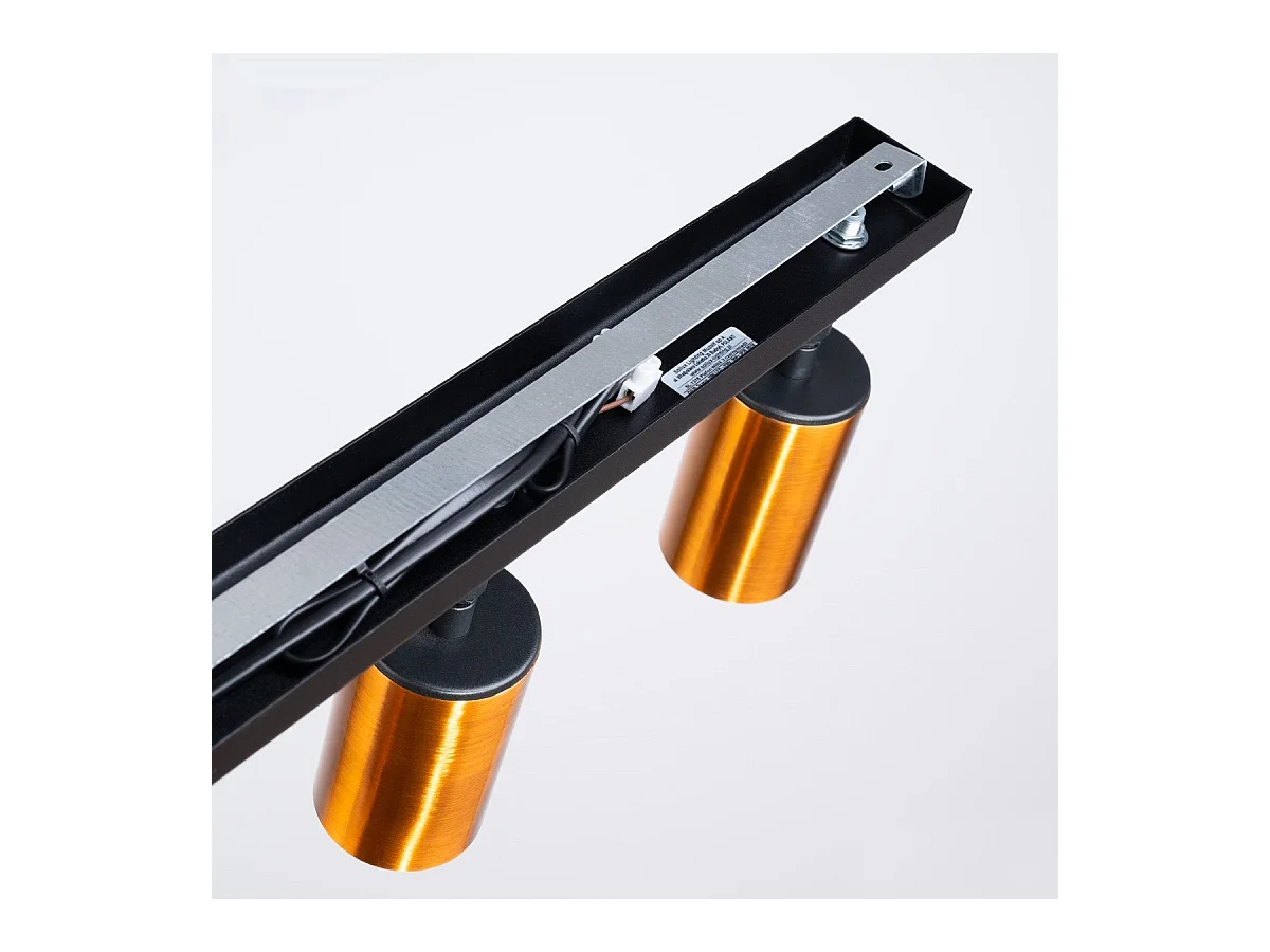 Plafonnier Vespera 3 noir-cooper