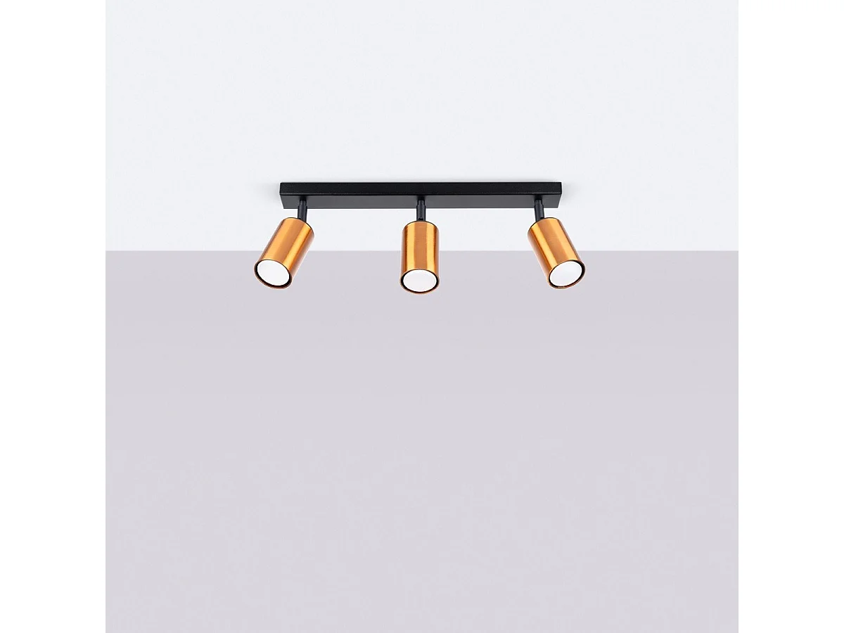 Plafonnier Vespera 3 noir-cooper