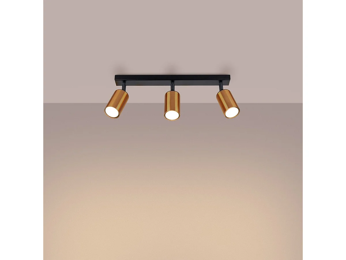 Plafonnier Vespera 3 noir-cooper