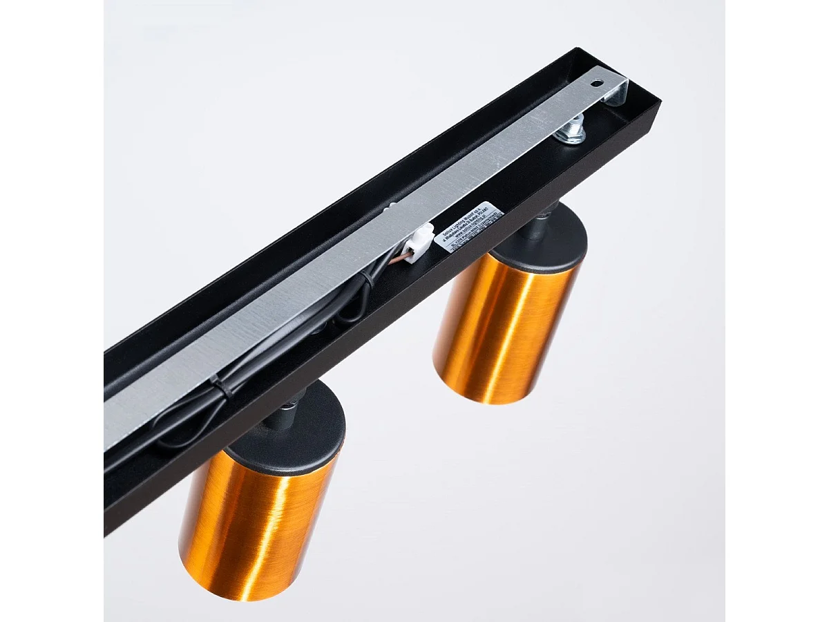 Plafonnier Vespera 3 noir-cooper