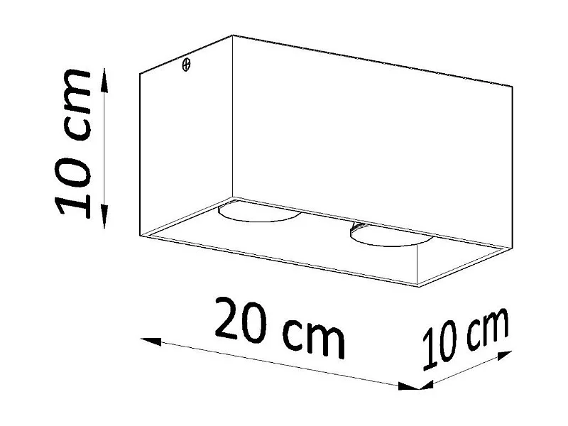 Plafonnier Quasar gris