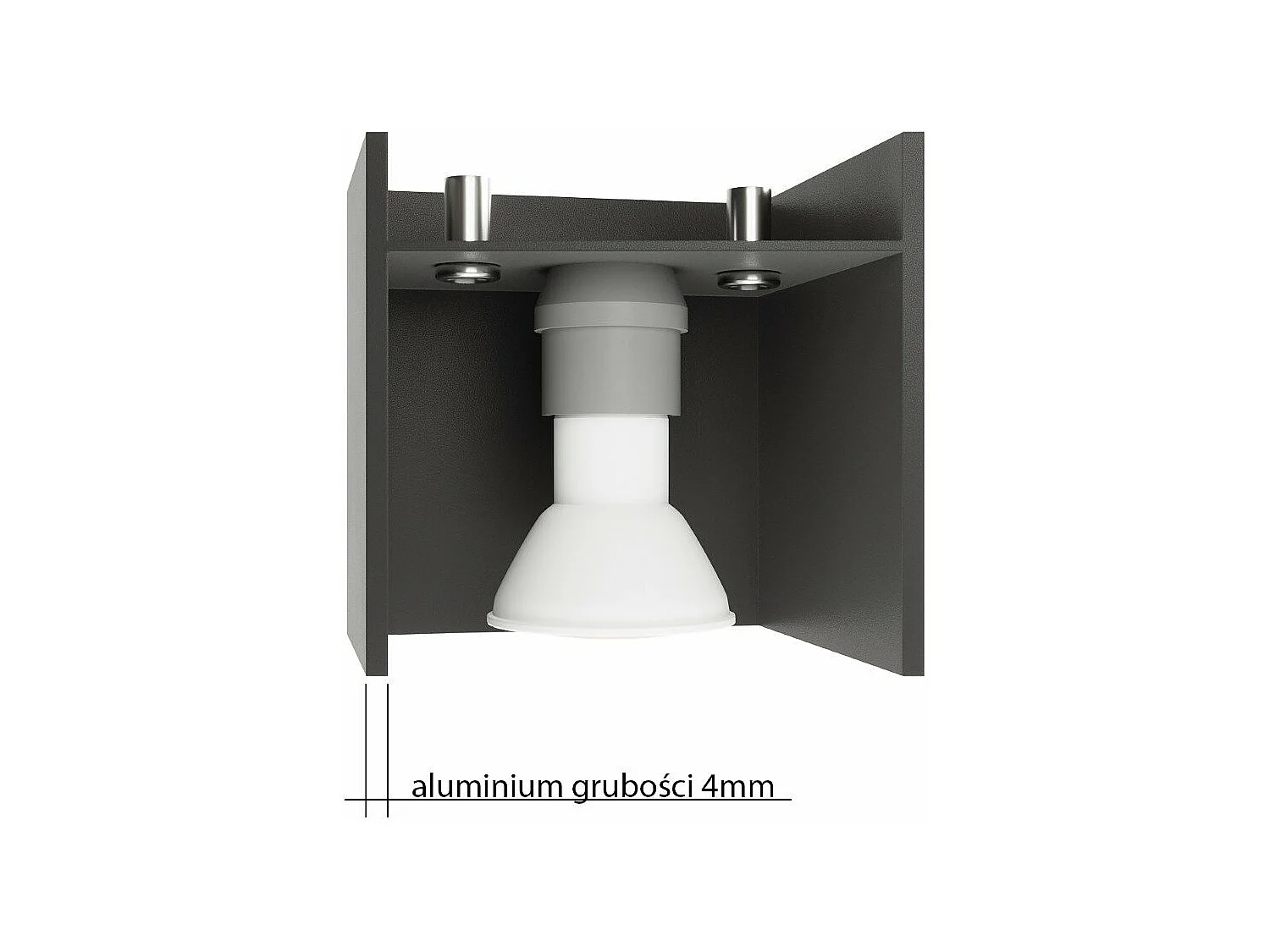 Plafonnier Pixelis gris