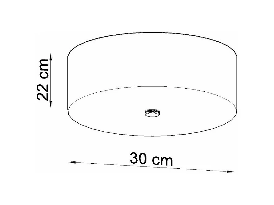 Plafonnier Aspidiske 30 noir