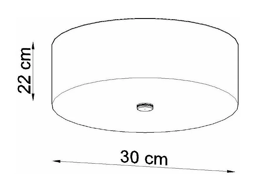 Plafonnier Aspidiske 30 noir