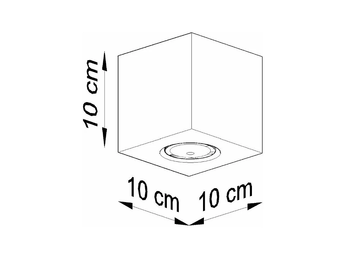 Plafonnier Quasar en béton