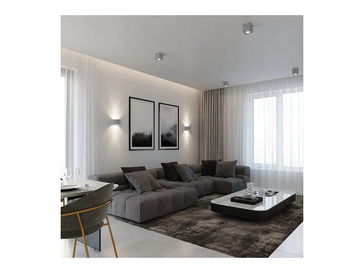 Plafonnier Quasar en béton