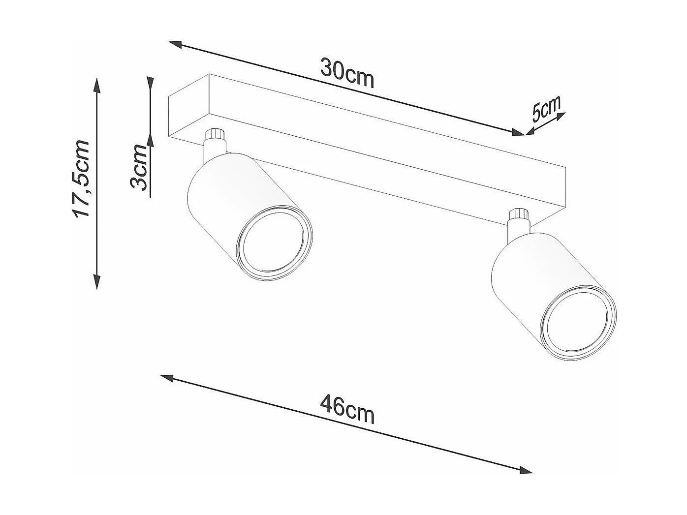 Plafonnier Dior 2 noir