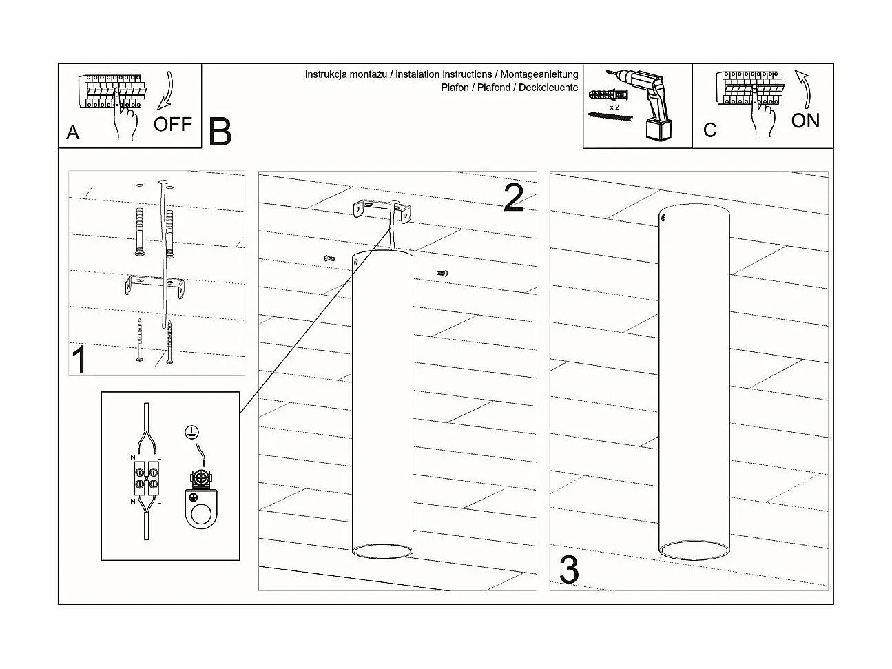 Plafonnier Luminis 30 blanc