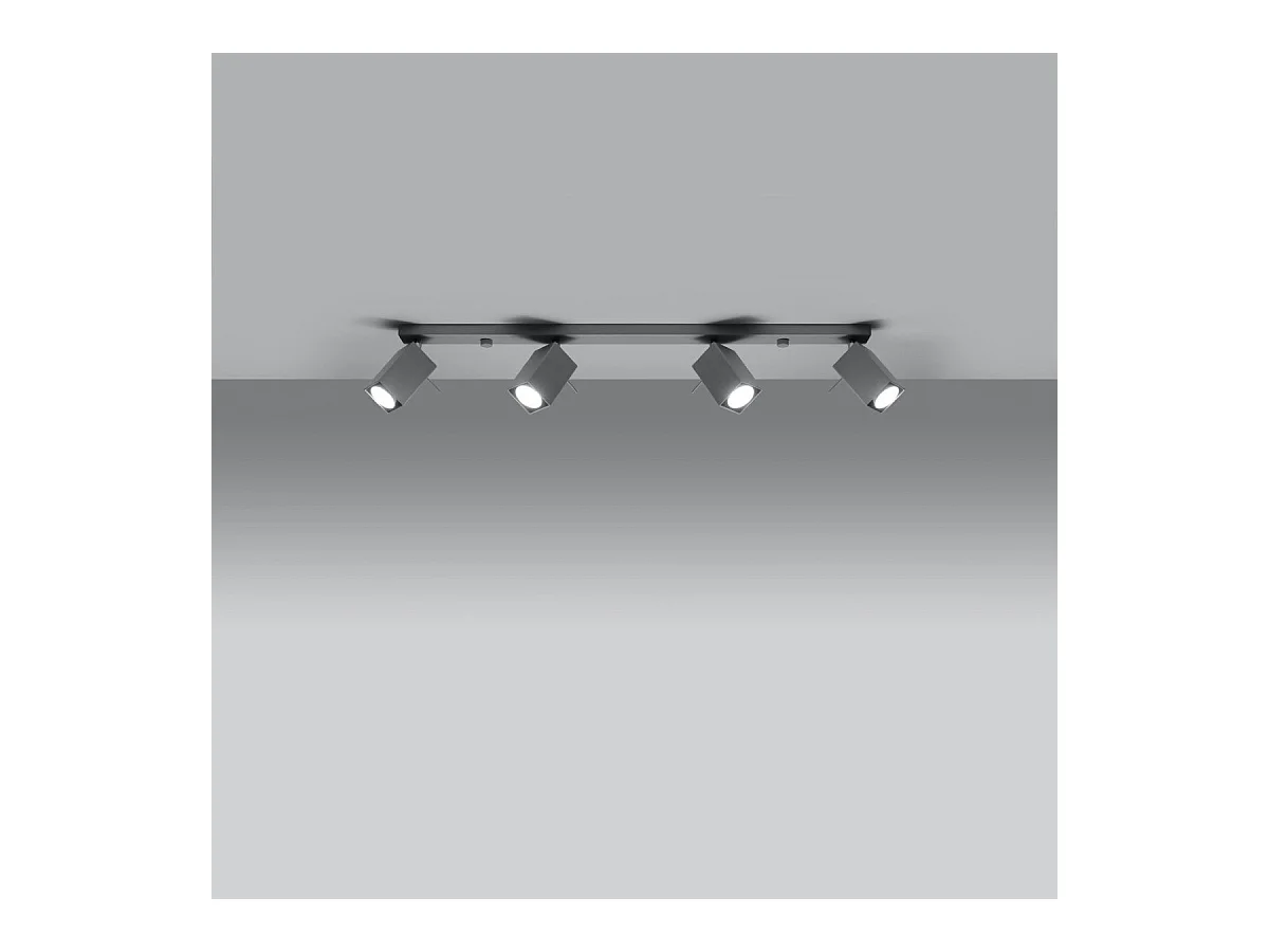 Plafonnier Radiara 4L gris