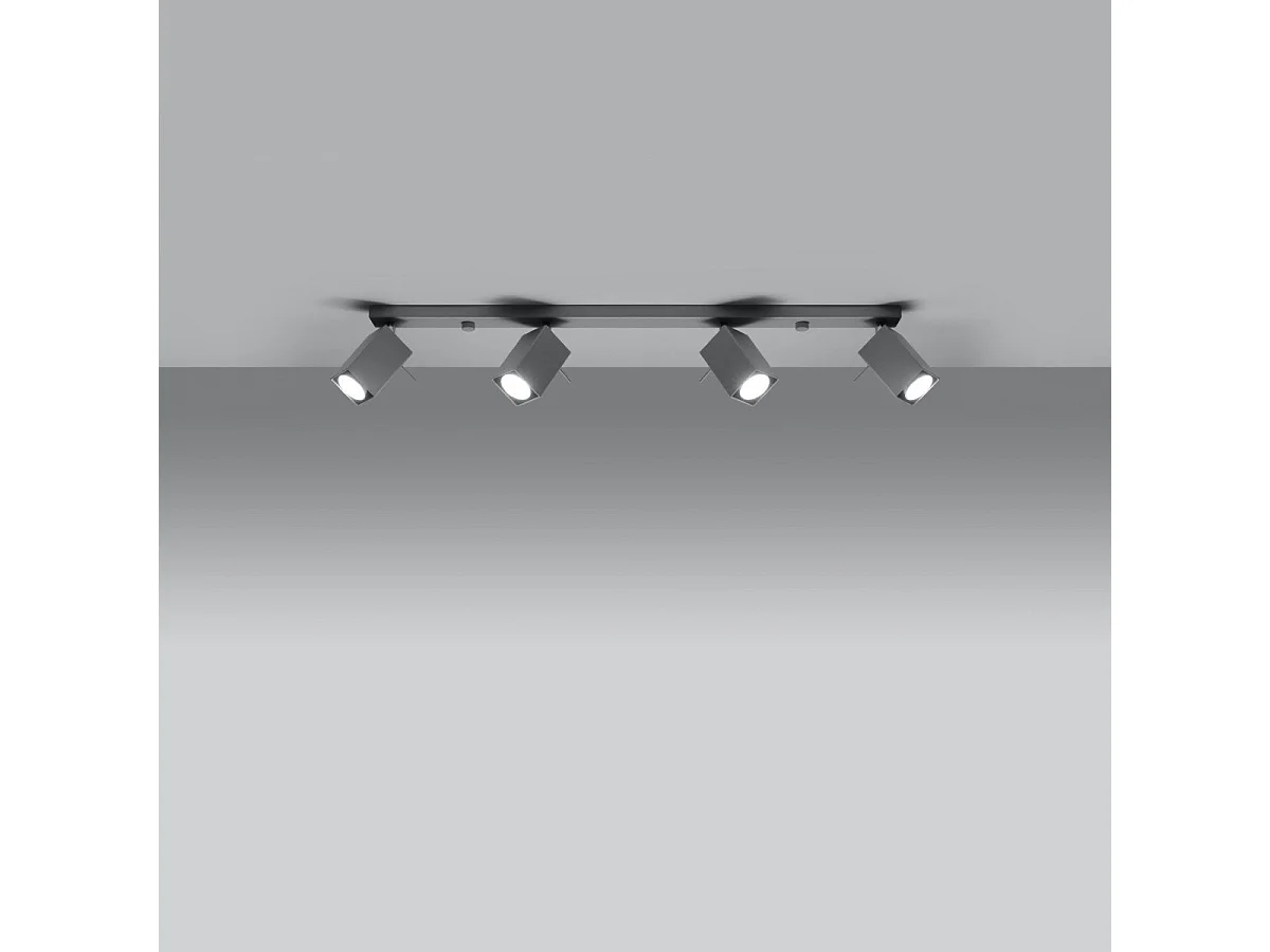 Plafonnier Radiara 4L gris