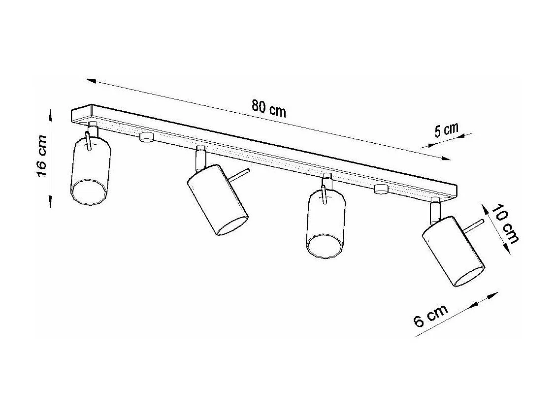 Plafonnier Lysandra 4L chrome