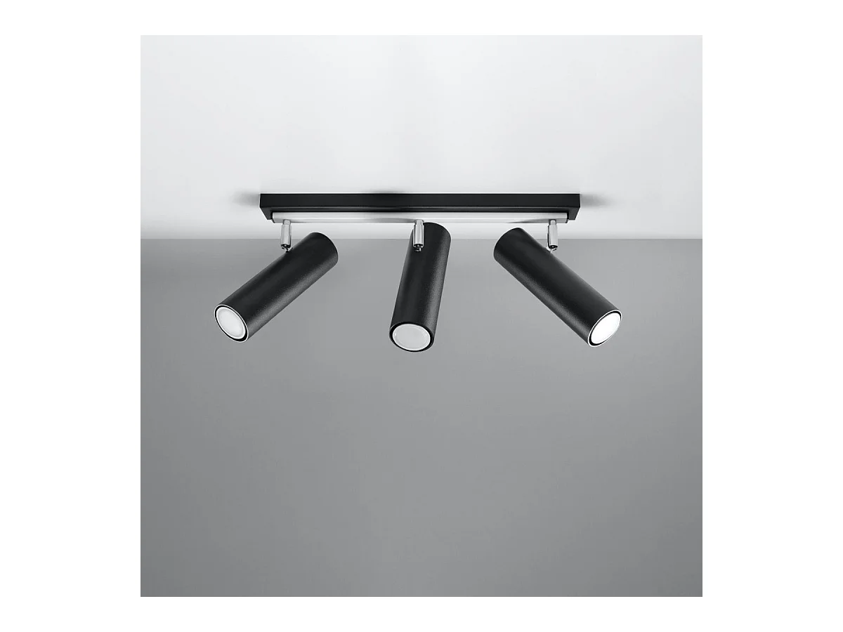 Plafonnier Directional 3 noir