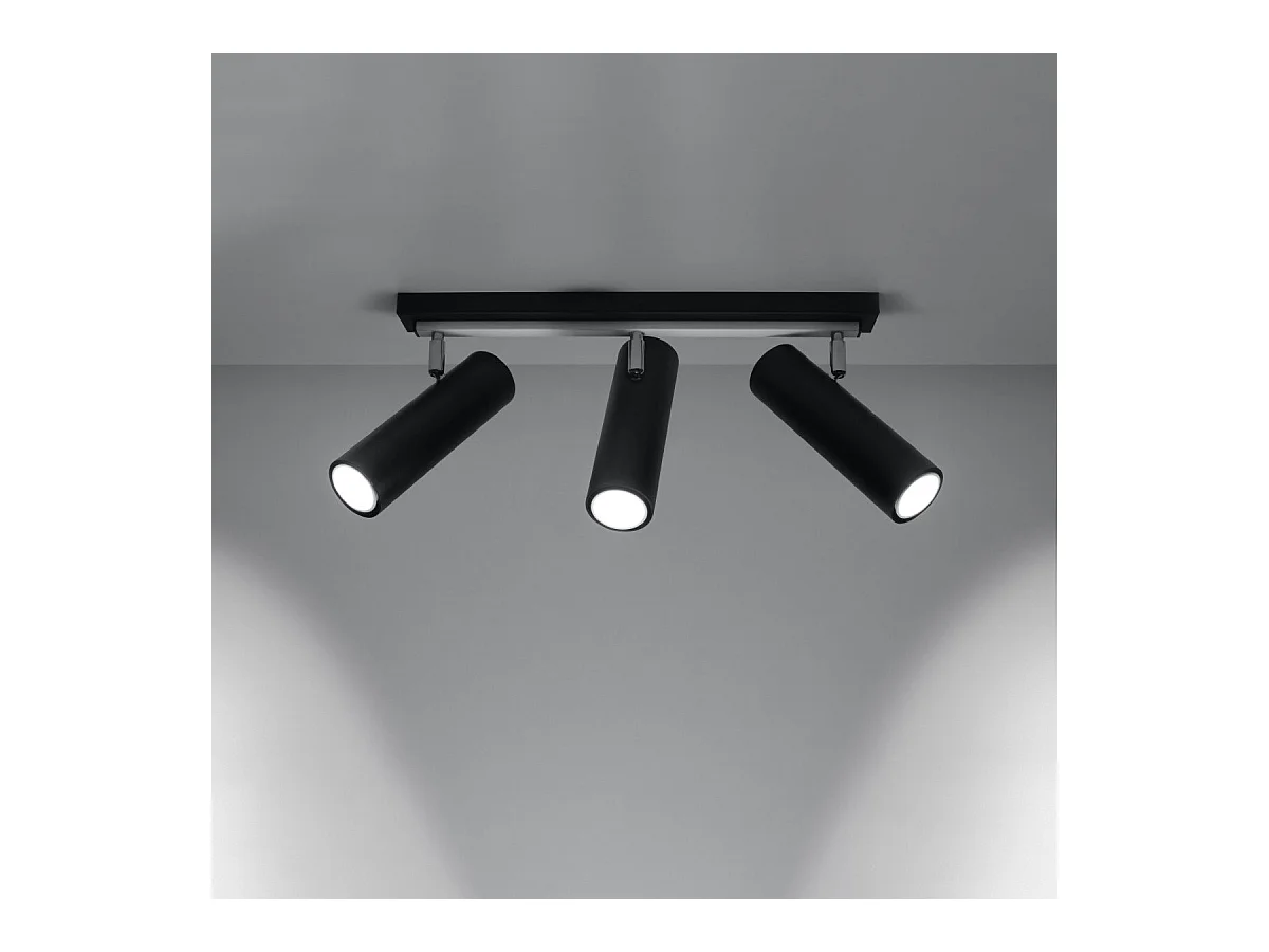 Plafonnier Directional 3 noir