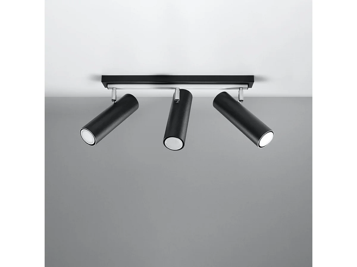 Plafonnier Directional 3 noir