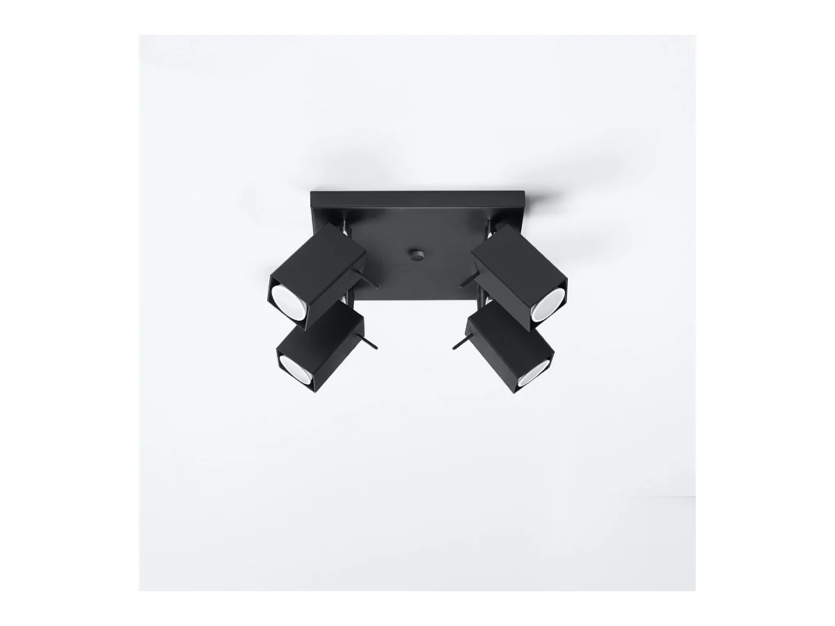 Plafonnier Radiara 4 noir