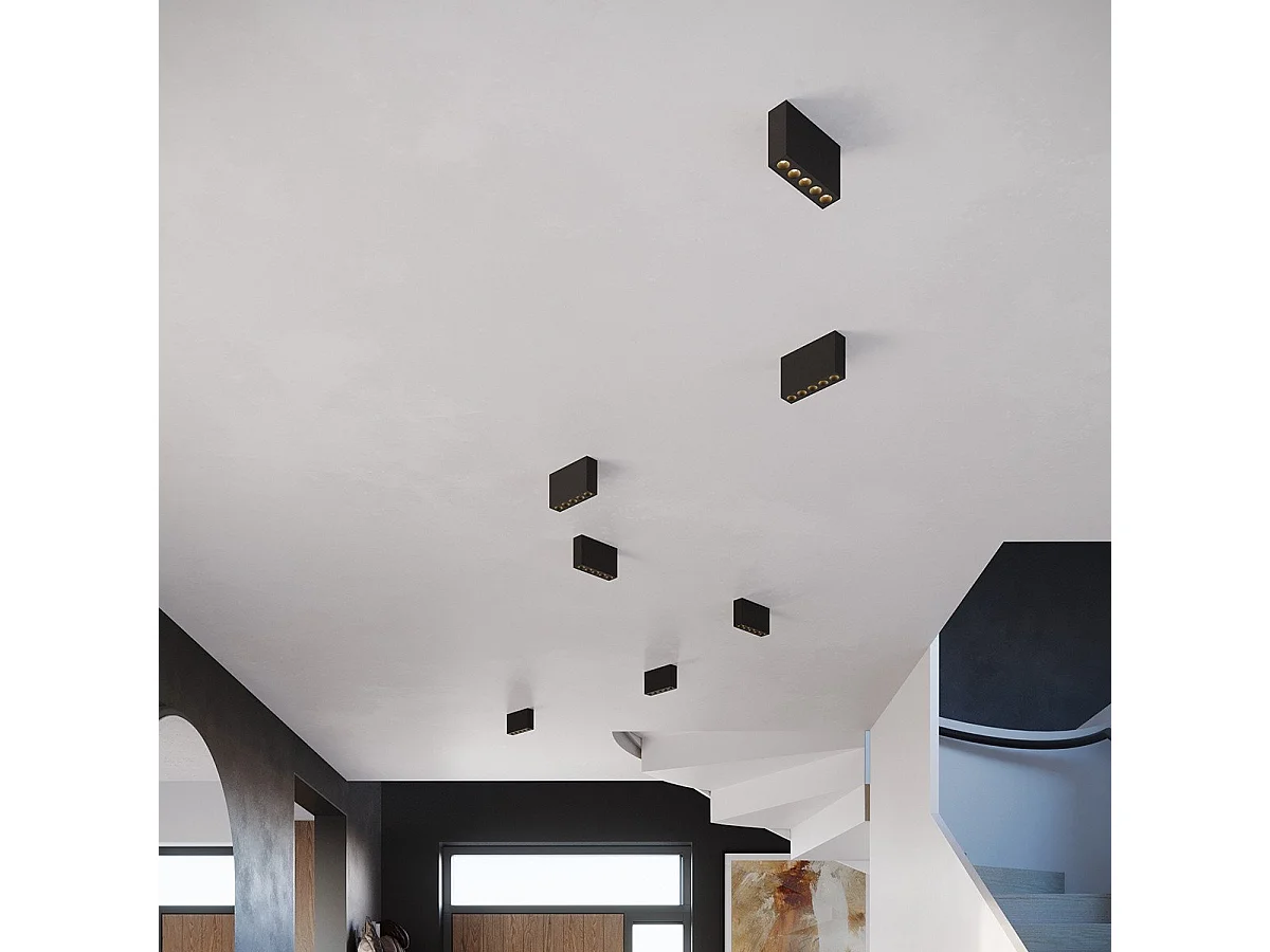 Plafonnier Soleil noir LED