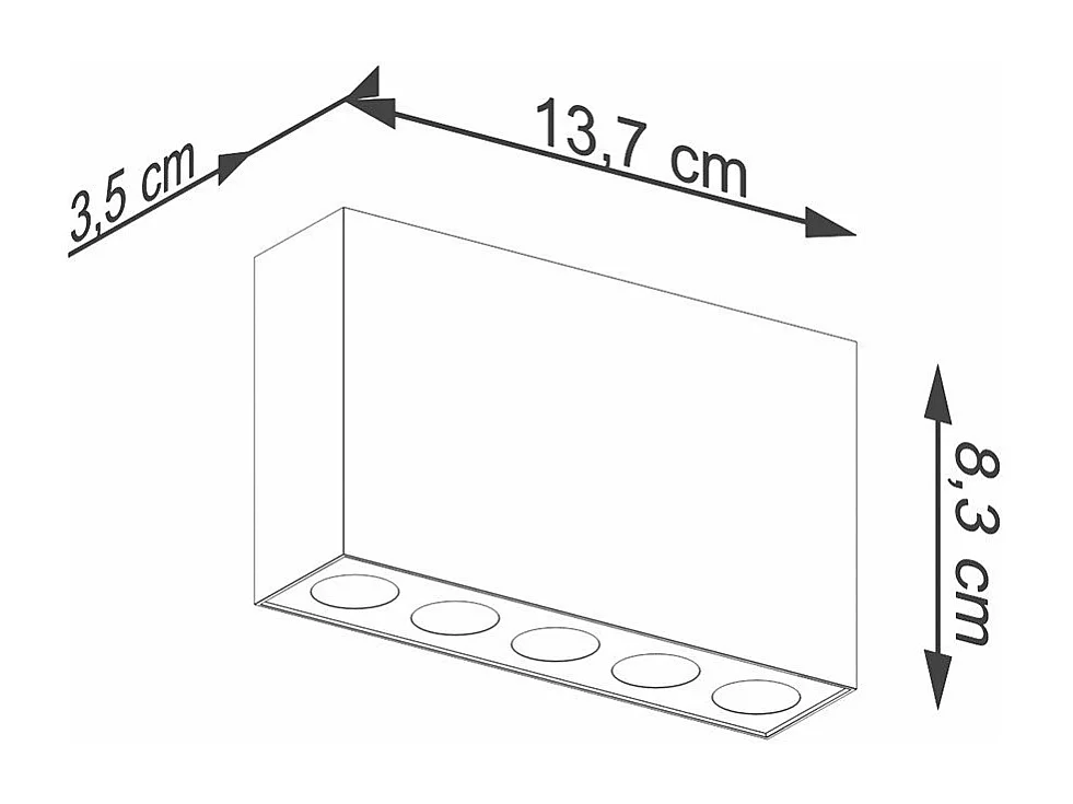 Plafonnier Soleil noir LED
