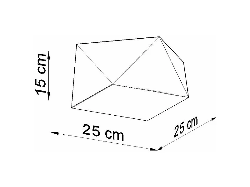Plafonnier Hexastar 25 blanc
