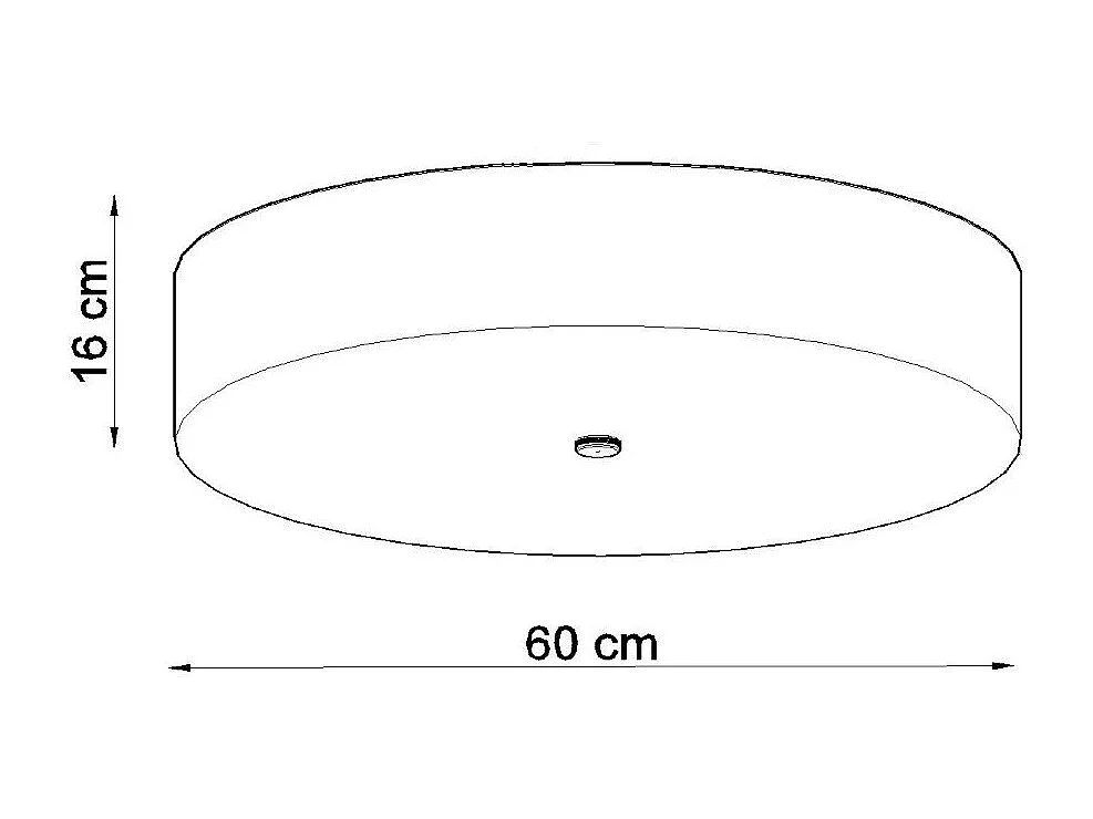 Plafonnier Aspidiske 60 noir