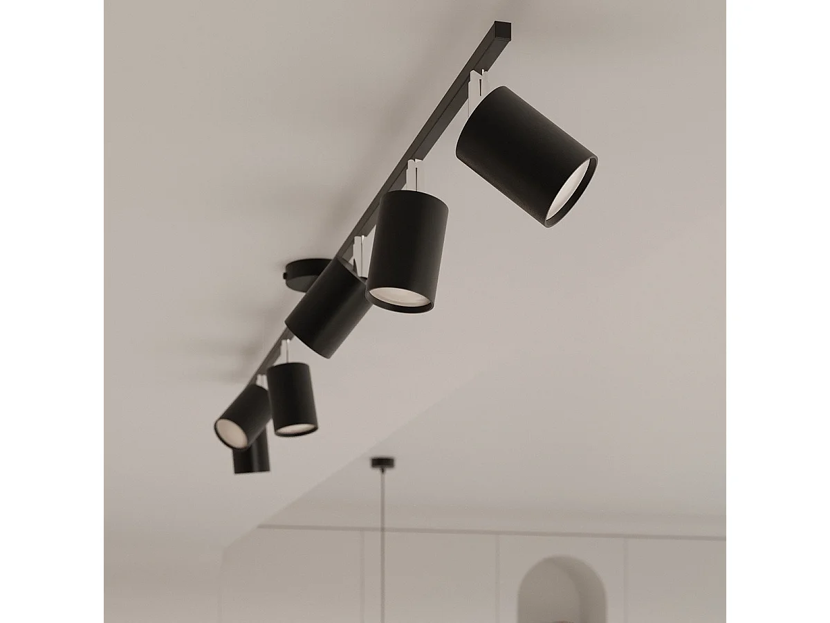 Plafonnier Lucida 4L noir