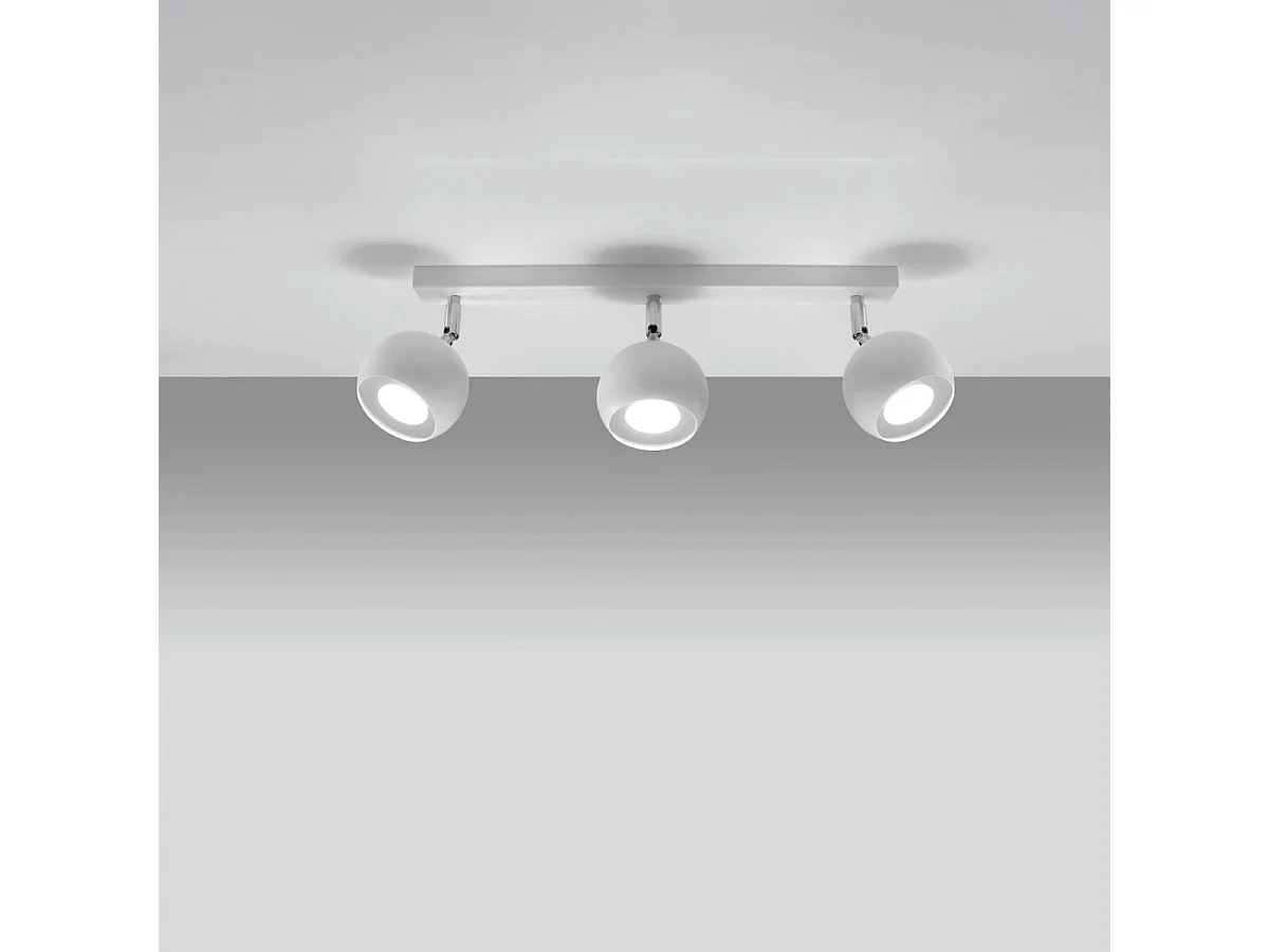 Plafonnier Oculus 3 blanc