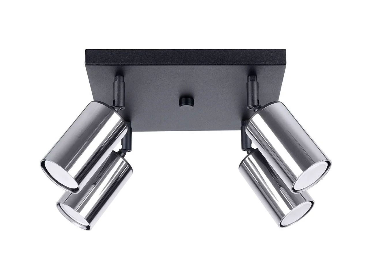 Plafonnier Vespera 4 noir-chrome