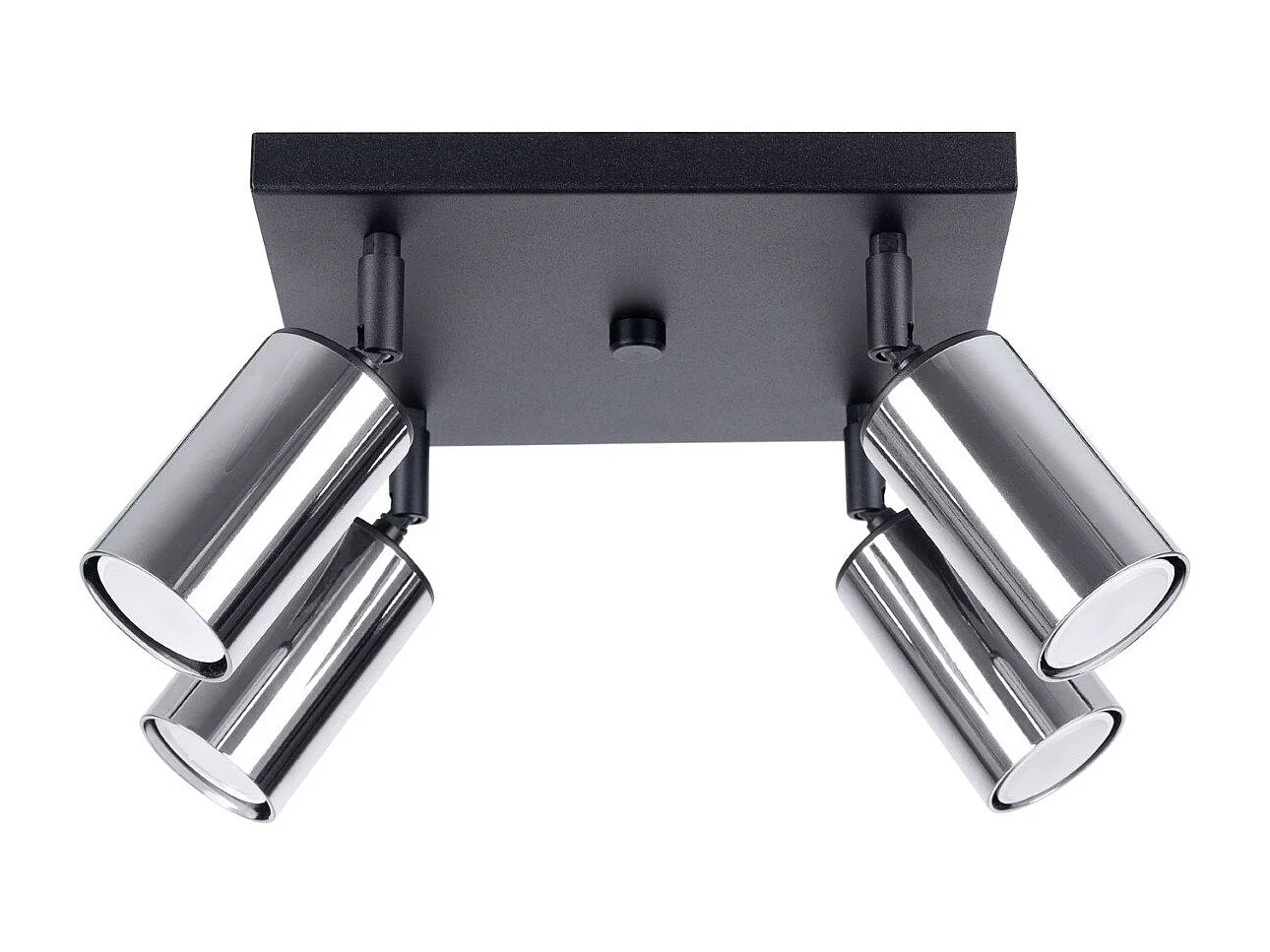 Plafonnier Vespera 4 noir-chrome