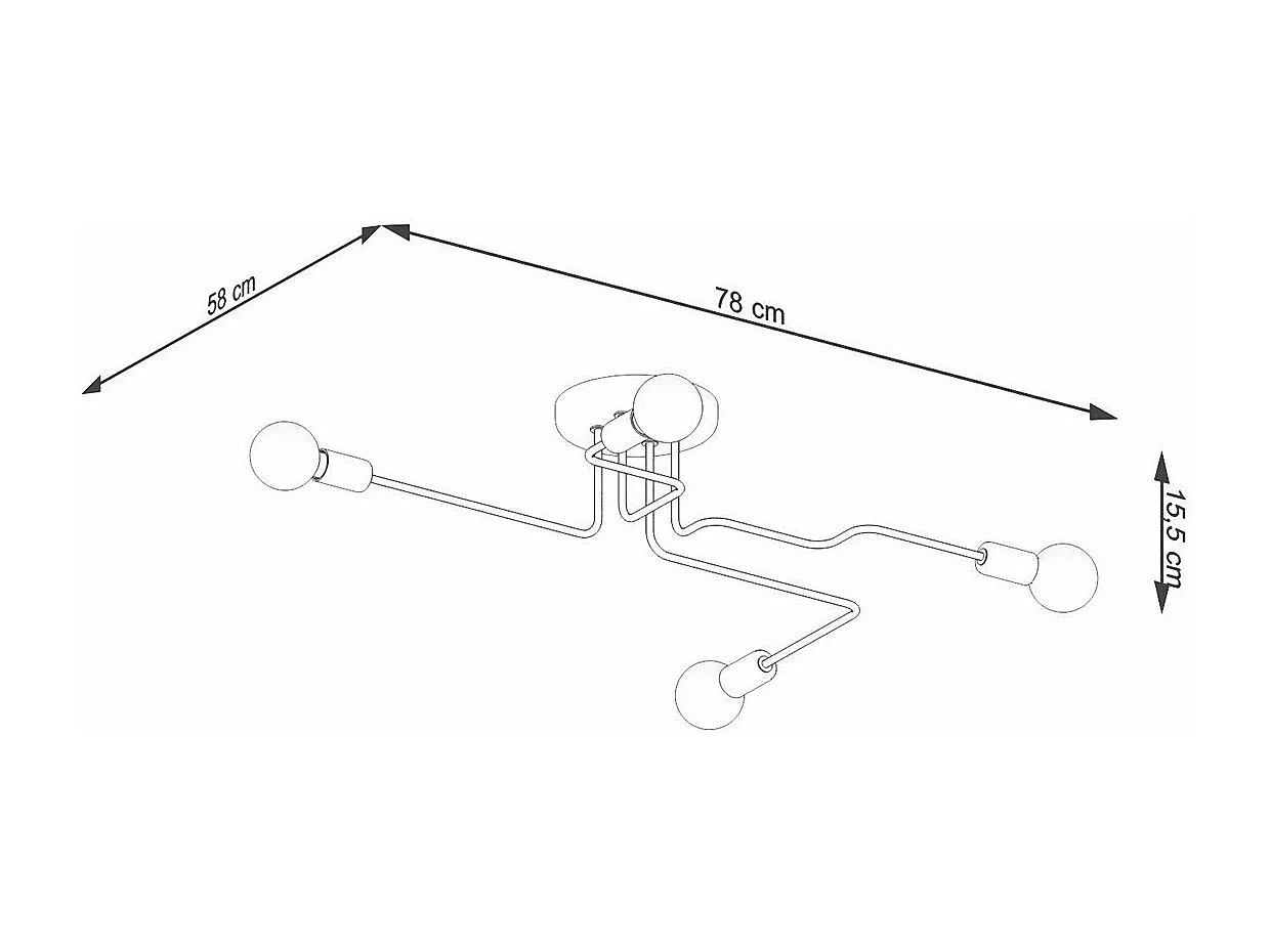 Lustre Orpheus 4 noir