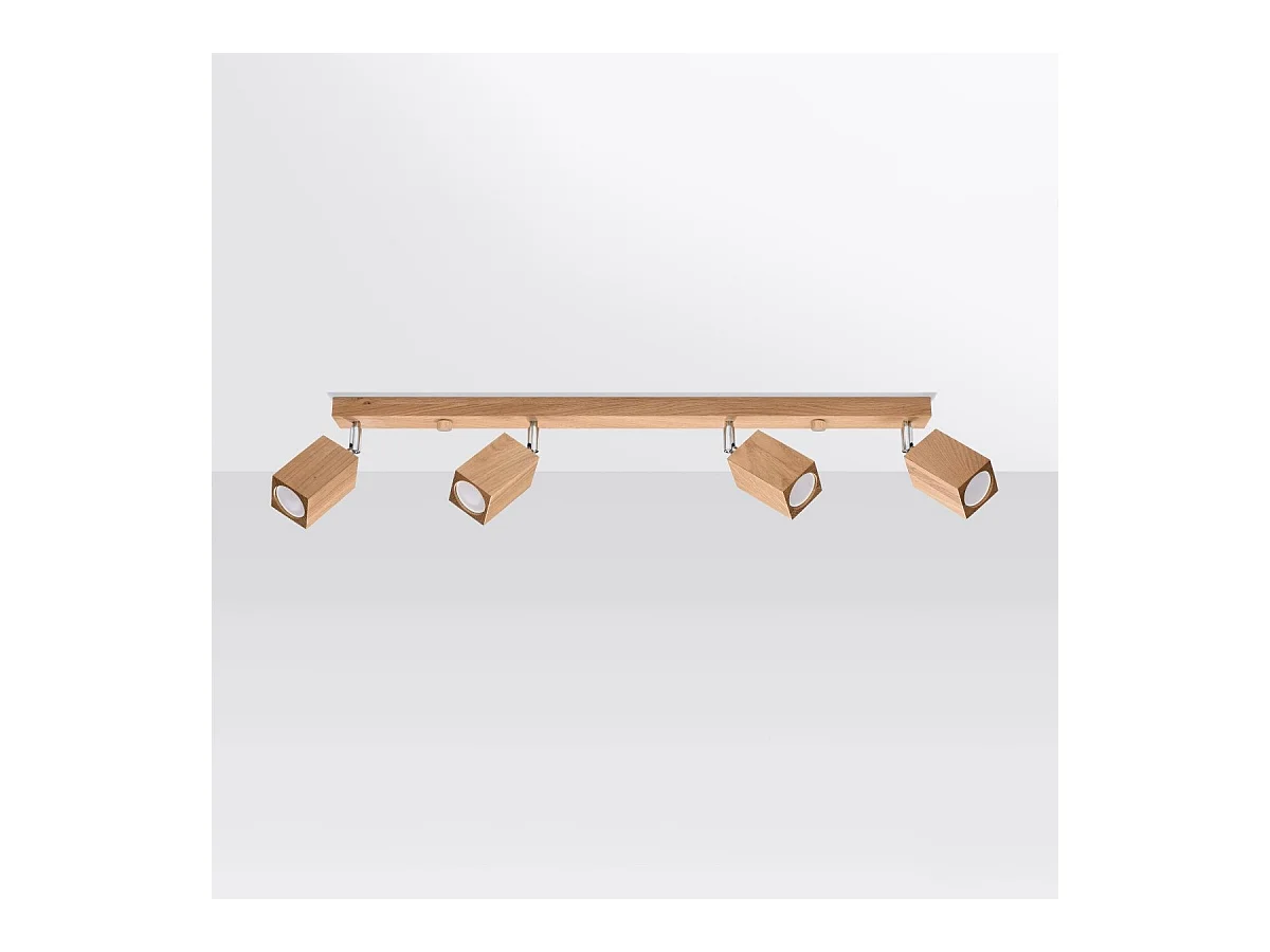 Plafonnier Kepler 4 chêne