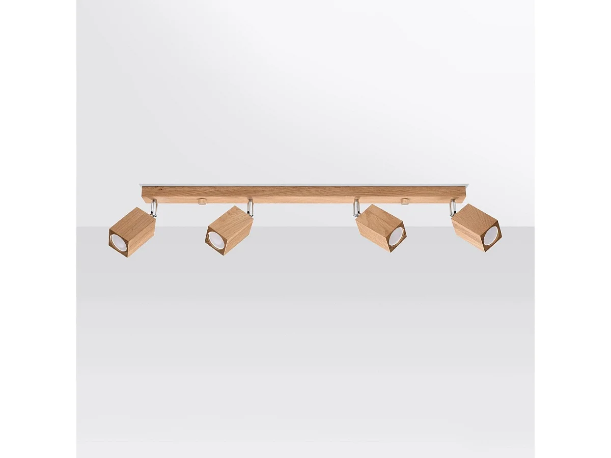 Plafonnier Kepler 4 chêne