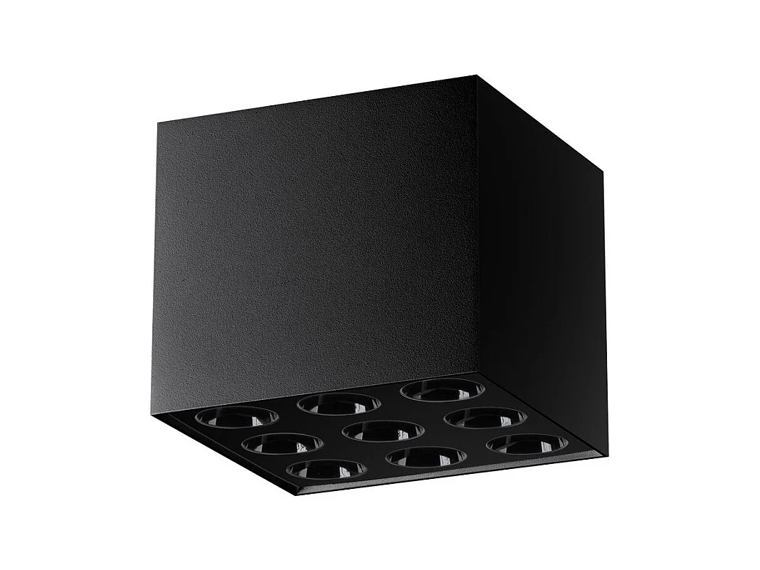 Plafonnier Omega noir LED