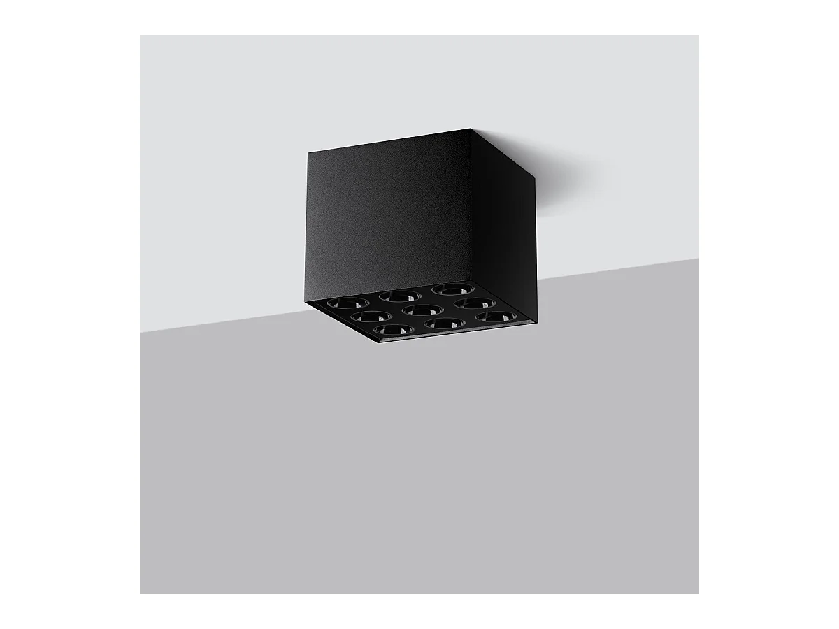 Plafonnier Omega noir LED