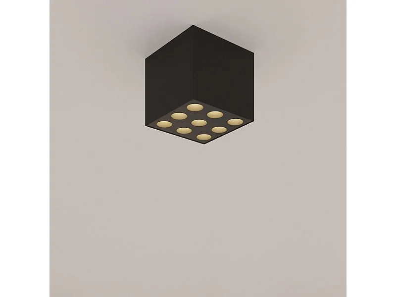 Plafonnier Omega noir LED