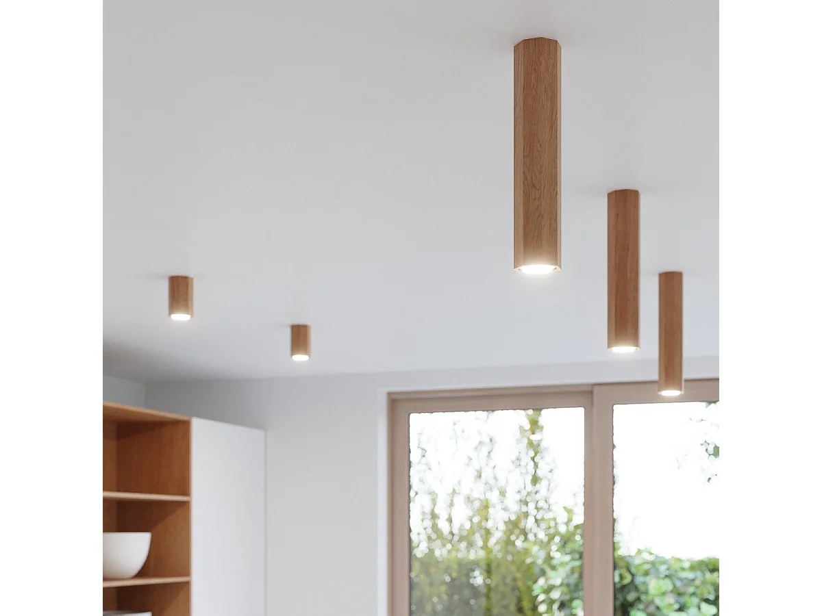 Plafonnier Tyrian 6 chêne