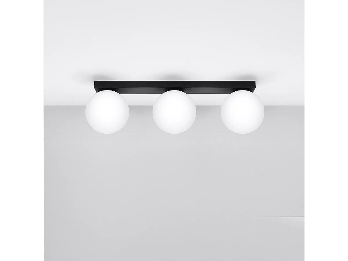 Plafonnier Seraphine 3 noir