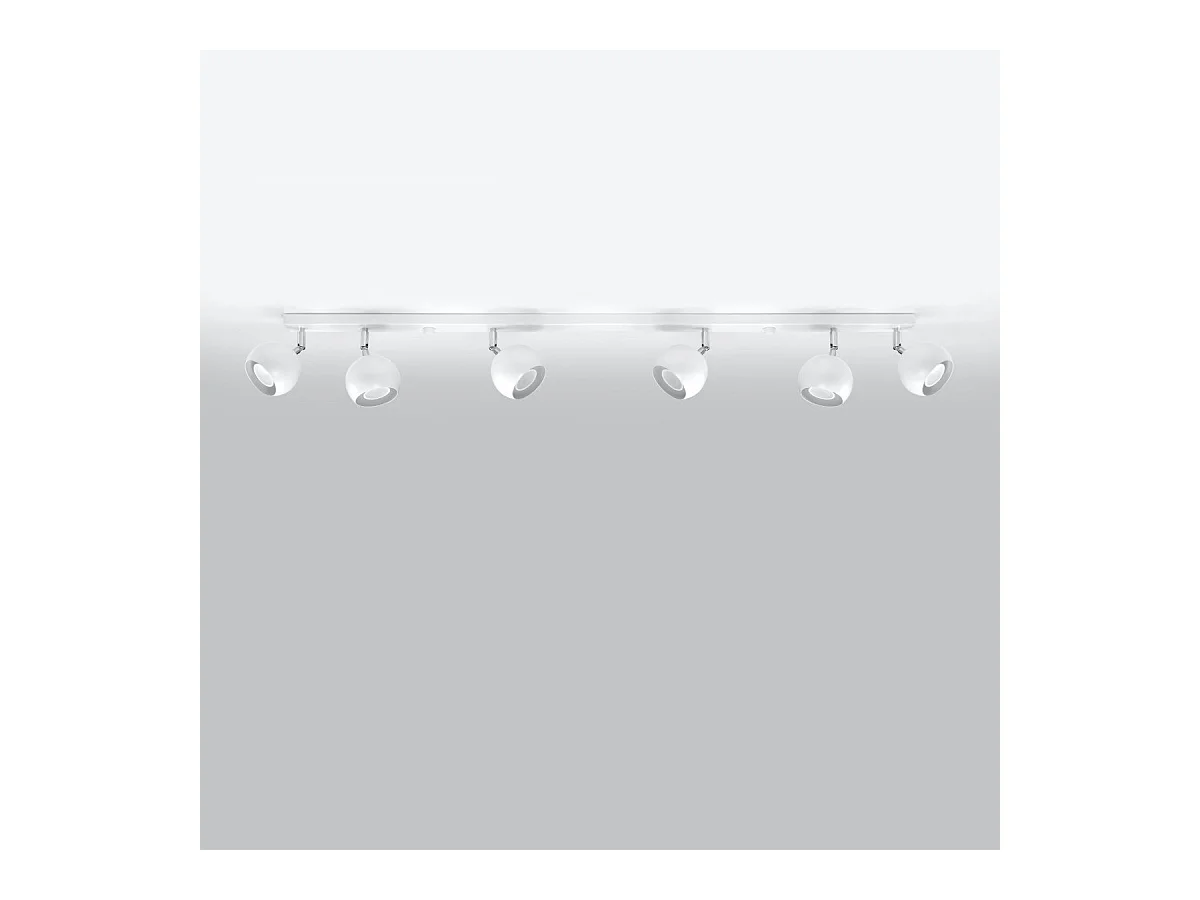 Plafonnier Oculus 6L blanc