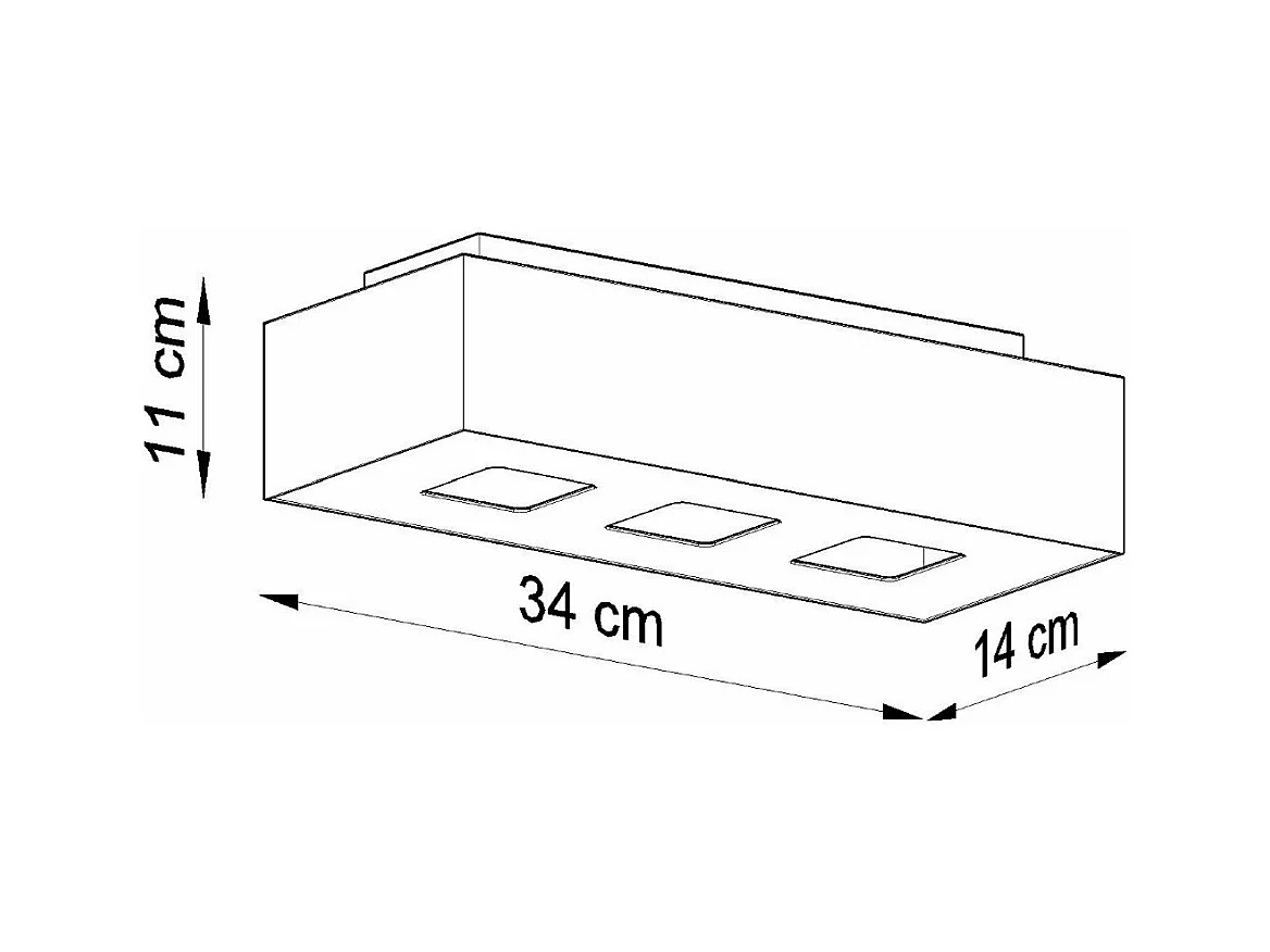Plafonnier Monoceros 3 blanc