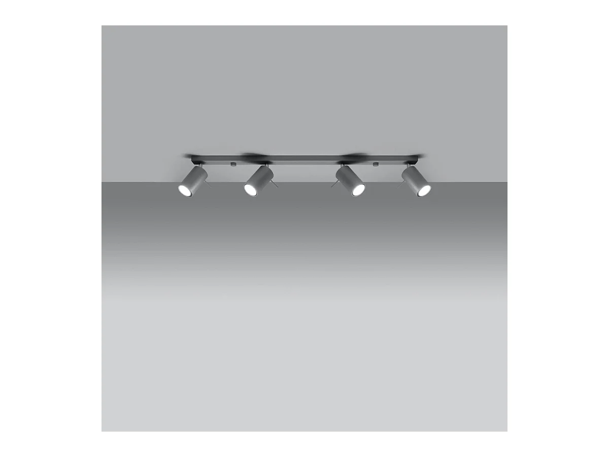 Plafonnier Lysandra 4L gris