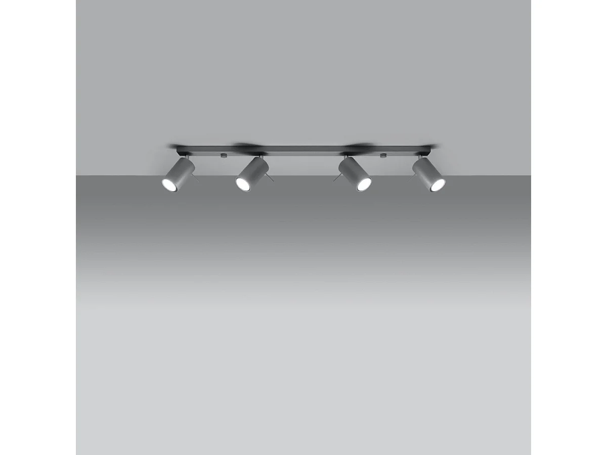 Plafonnier Lysandra 4L gris