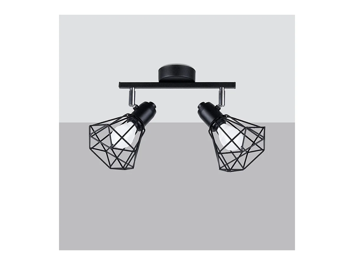 Plafonnier Glisandor 2 noir