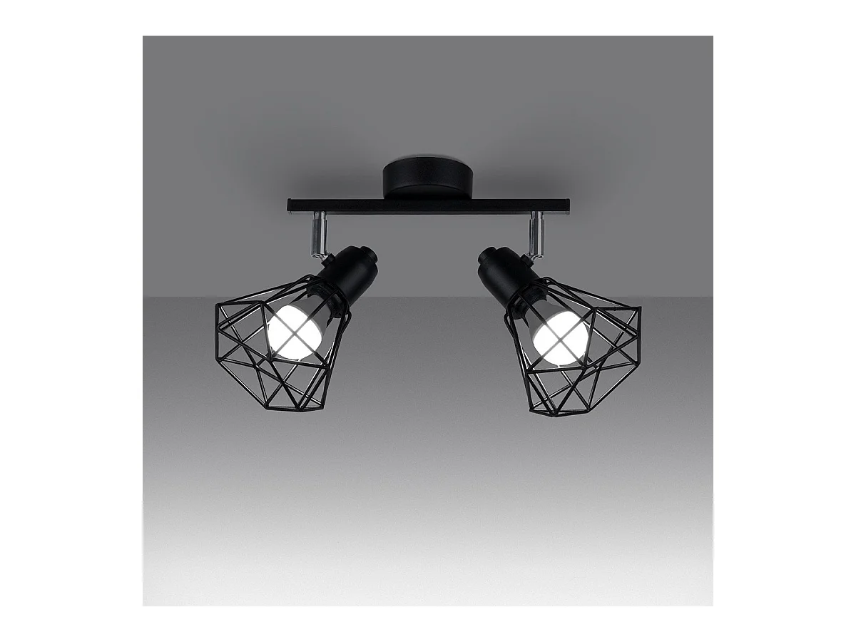 Plafonnier Glisandor 2 noir