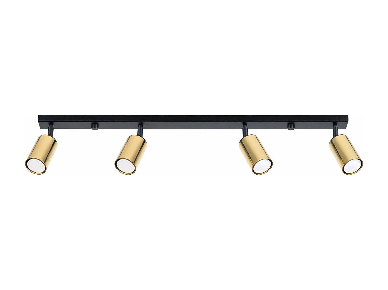 Plafonnier Vespera 4L noir-doré