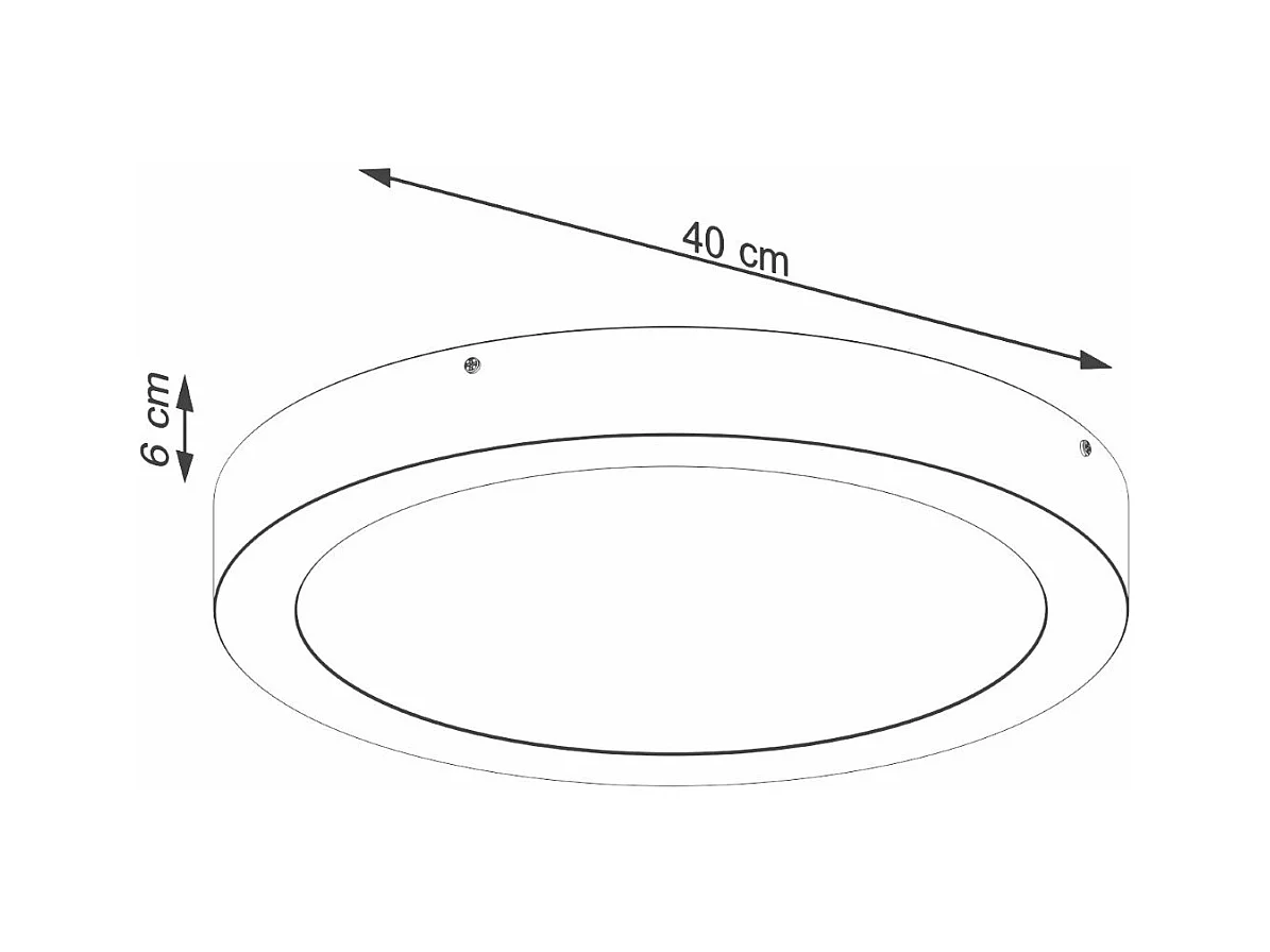 Plafonnier OnyxStar 40 blanc LED 3000K