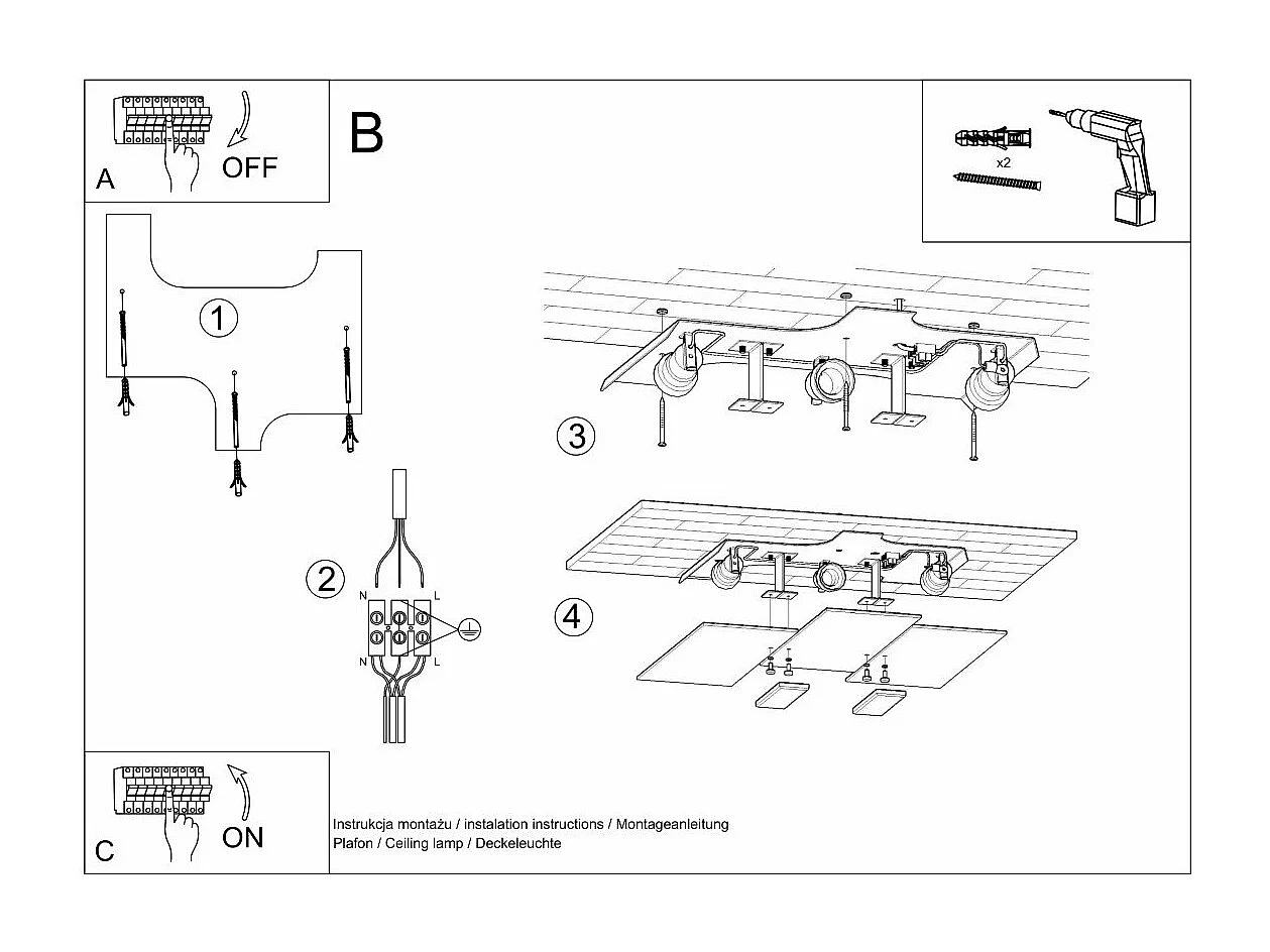 Plafonnier Fomalhaut