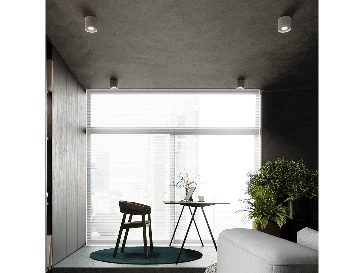 Plafonnier Superion gris