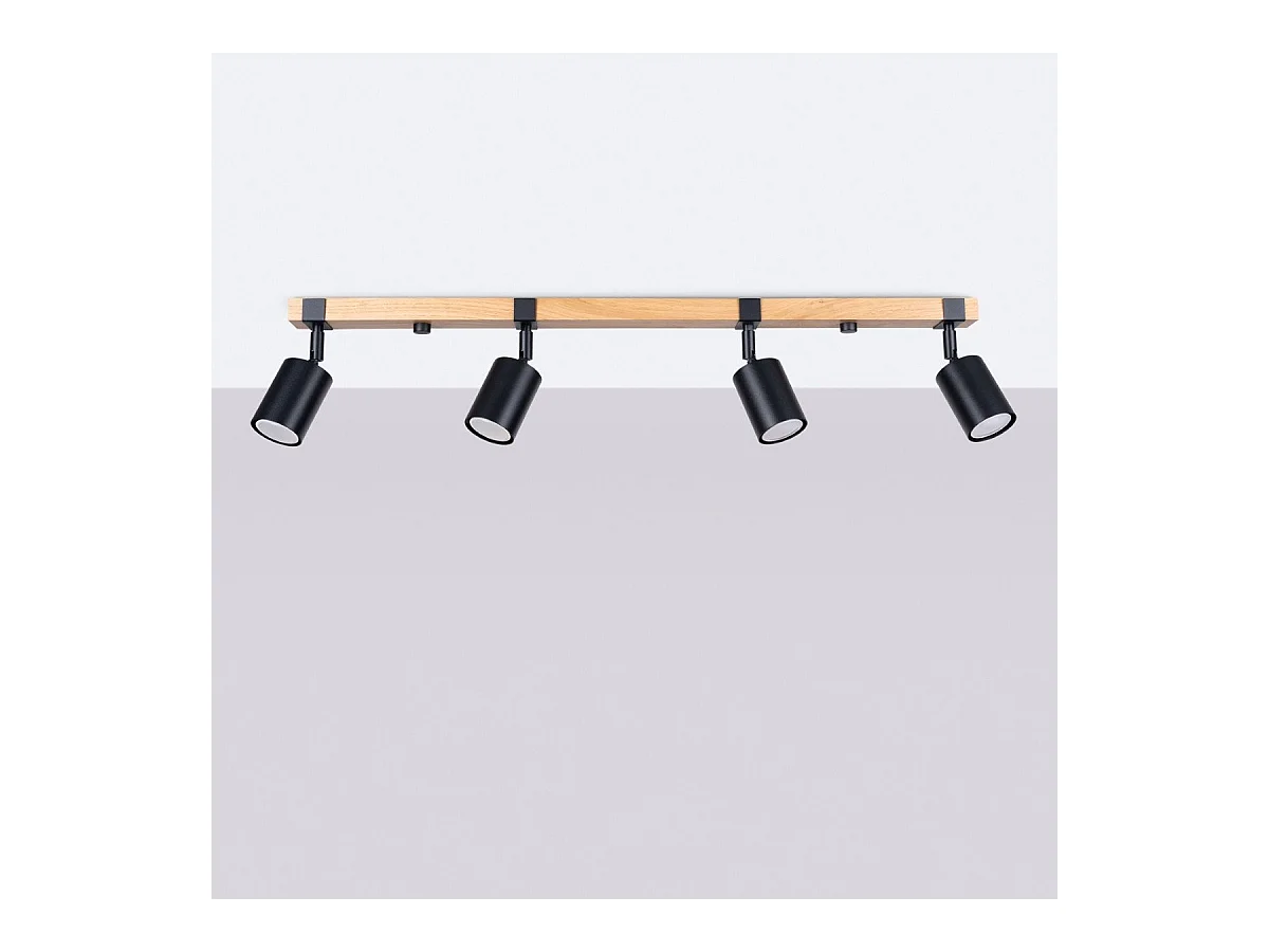 Plafonnier Flare 4L noir