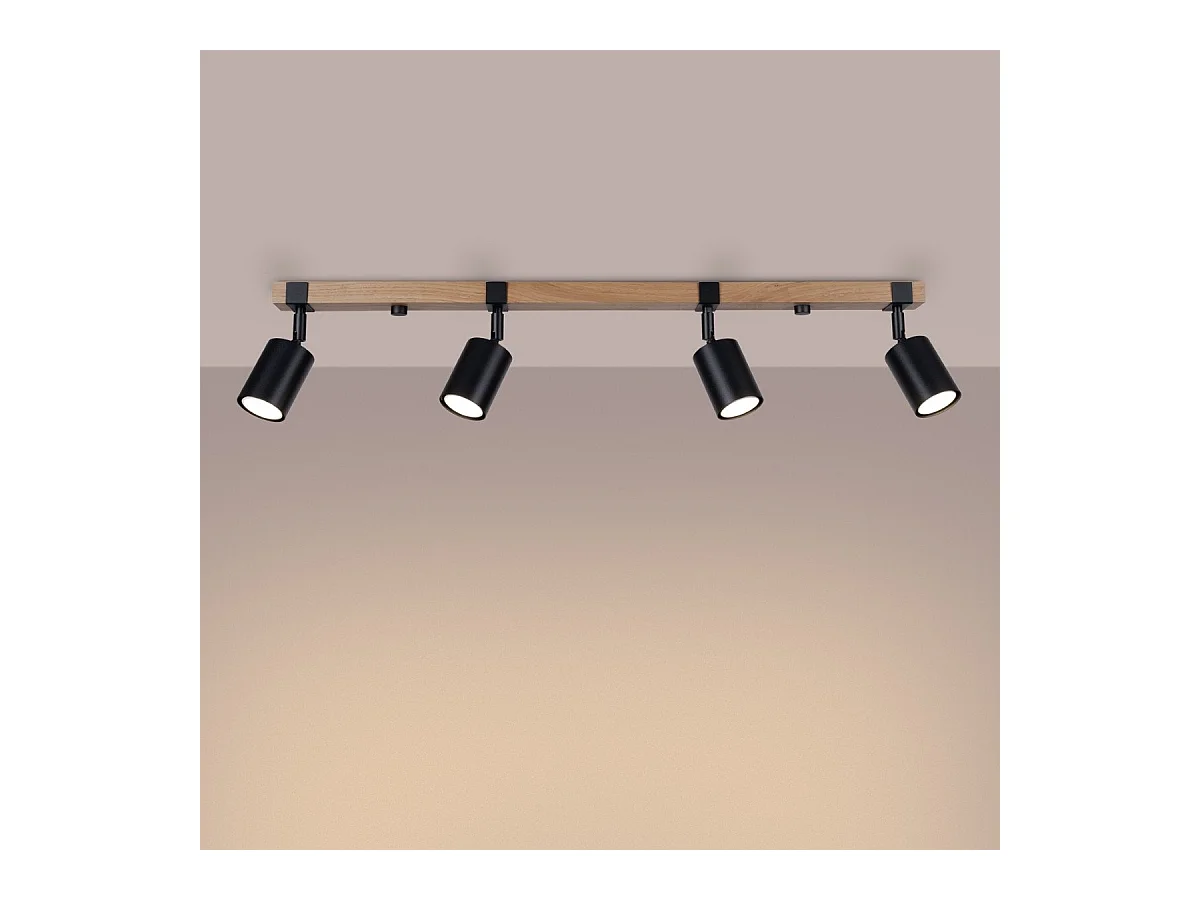 Plafonnier Flare 4L noir